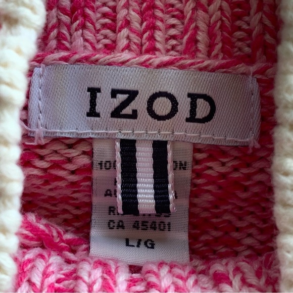 Vintage Izod Pink Cowl Neck Sweater Women’s Size Large - Picture 4 of 7